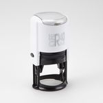 GRM R 40 office+BOX - Black Edition. Автоматическая оснастка для печати, корпус бело-чёрный глянец