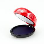 Пластиковая полуавтоматическая оснастка для печатей, со встроенной подушкой, д. 40 мм, красный