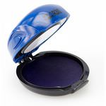 Пластиковая полуавтоматическая оснастка для печатей, со встроенной подушкой, д. 30 мм, синий