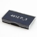 Сменная штемпельная подушка GRM 4912 P3, аналог Ideal 4912, синяя с прозрачной крышкой