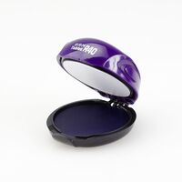 Пластиковая полуавтоматическая оснастка для печатей, со встроенной подушкой, д. 40 мм, фиолетовый