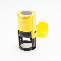 GRM 46042 Hummer - Оснастка для печати в боксе, корпус ABS, жёлтый глянец, д.42 мм.