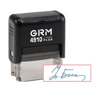 Изготовление факсимиле на автоматической оснастке -  GRM 4910 plus