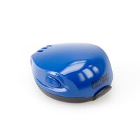 Пластиковая полуавтоматическая оснастка для печатей, со встроенной подушкой, д. 40 мм, синий глянцевый корпус