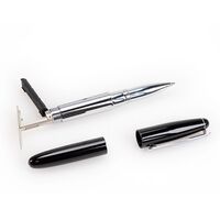 HERI 8521 ГЕЛЕВАЯ ручка-штамп ЧЕРНЫЙ лакированный корпус