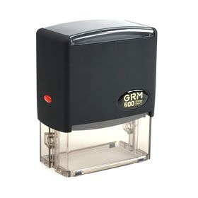 Комплект - штамп нотариуса GRM 600 2Pads, с рифлёным блоком для даты, касса N2