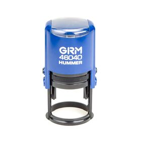 Автоматическая оснастка для печати - GRM 46040 Hummer ABS, д.40 мм, синяя с чёрным