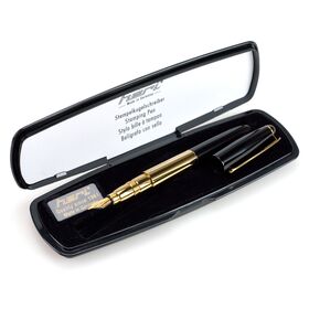 HERI 8020 PROMESA - Перьевая ручка, позолоченная, в футляре