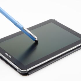 Heri V3313, ручка-штамп со стилусом для управления смартфоном или планшетом. Цвет голубой.