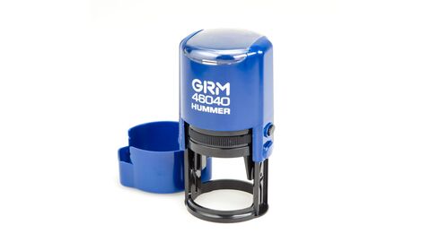 Автоматическая оснастка для печати - GRM 46040 Hummer ABS, д.40 мм, синяя