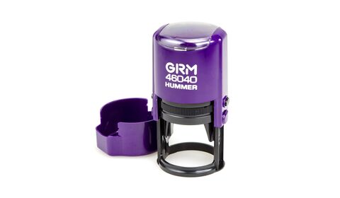 Автоматическая оснастка для печати - GRM 46040 Hummer ABS, д. 40 мм, фиолетовый корпус