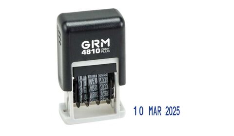 Мини-датер GRM 4810 Plus с латинским обозначением месяца, высота 4 мм