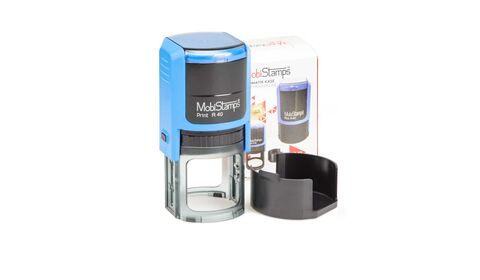 Mobistamps RC-40 оснастка для печати Sirdash, д. 40 мм, синий корпус плюс бокс