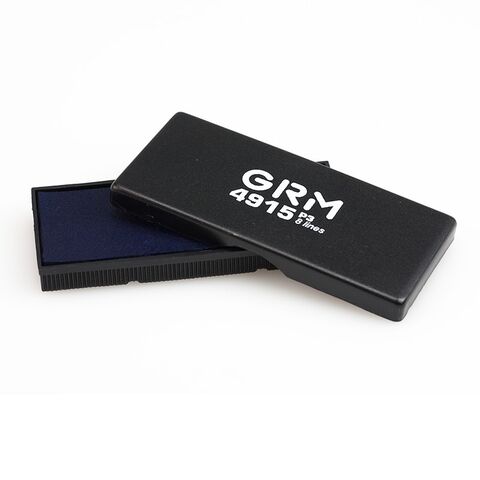 Сменная штемпельная подушка GRM 4915 P3, синяя с чёрной крышкой