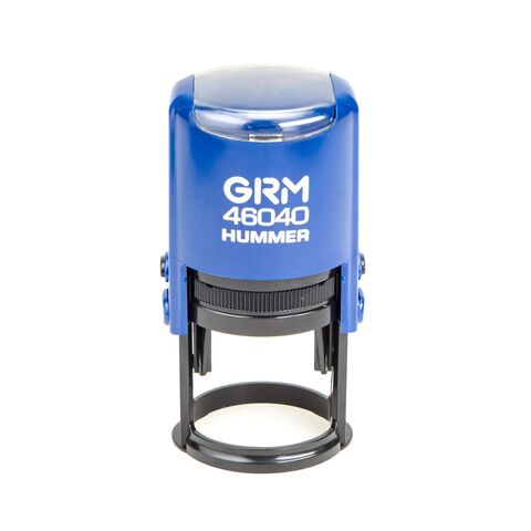 Автоматическая оснастка для печати - GRM 46040 Hummer ABS, д.40 мм, синяя с чёрным