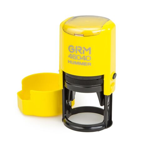 Автоматическая оснастка для печати - GRM 46040 Hummer ABS, д. 40 мм, желтый корпус