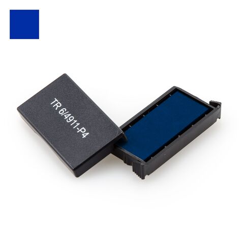 Сменная штемпельная подушка GRM 4911 P4, аналог Trodat Tr 6/4911 P4, синяя