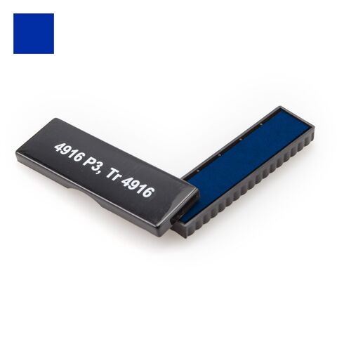 Сменная штемпельная подушка GRM 4916 P3, аналог Trodat 4916, синяя