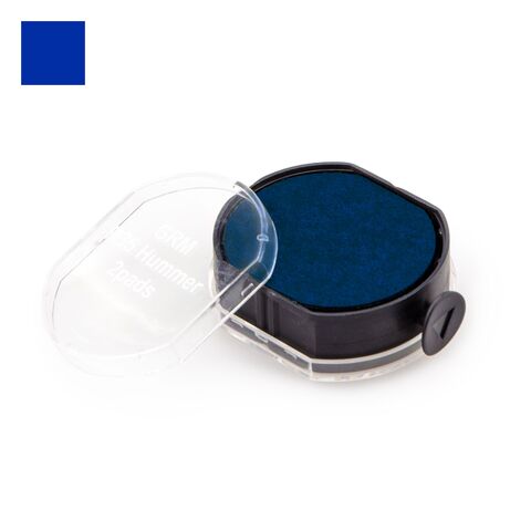 GRM R35 2 Pads Hummer Двухсторонняя офисная сменная штемпельная подушка синего цвета для автоматических печатей. Синяя